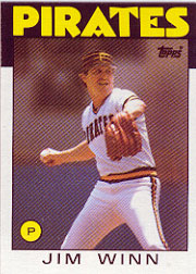 1986 Topps Baseball Cards      489     Jim Winn